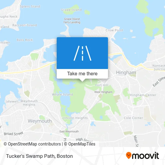 Tucker's Swamp Path map