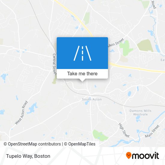 Tupelo Way map