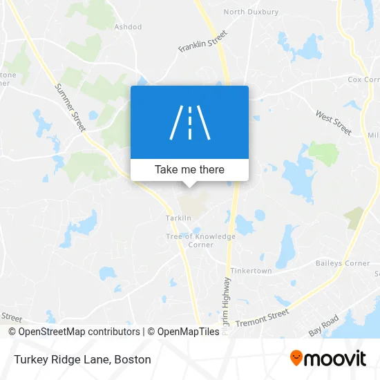 Turkey Ridge Lane map