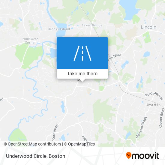 Mapa de Underwood Circle
