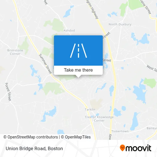 Union Bridge Road map