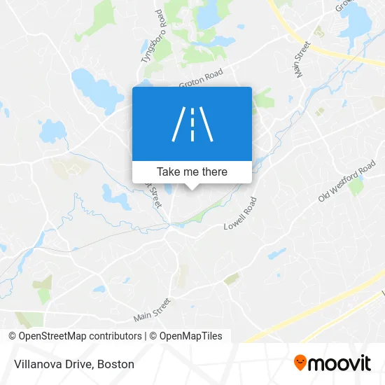 Villanova Drive map