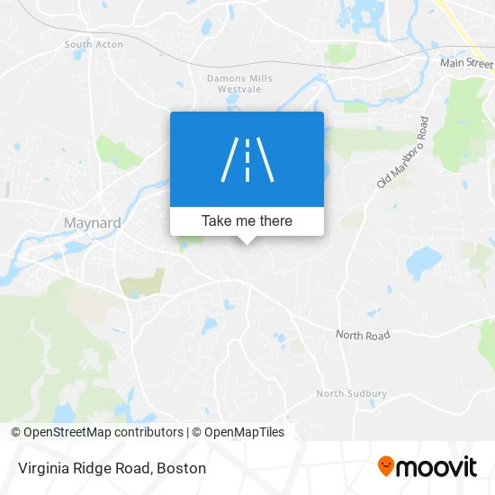 Virginia Ridge Road map