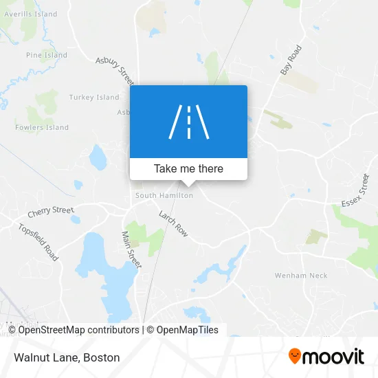 Walnut Lane map