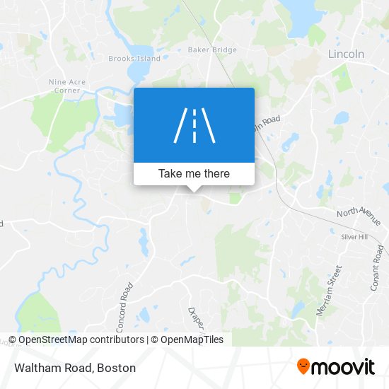 Waltham Road map