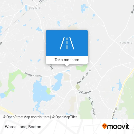 Wares Lane map
