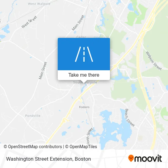 Washington Street Extension map