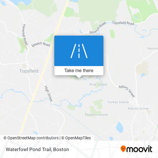 Mapa de Waterfowl Pond Trail