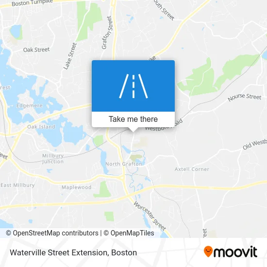 Waterville Street Extension map