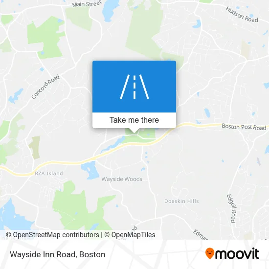 Wayside Inn Road map