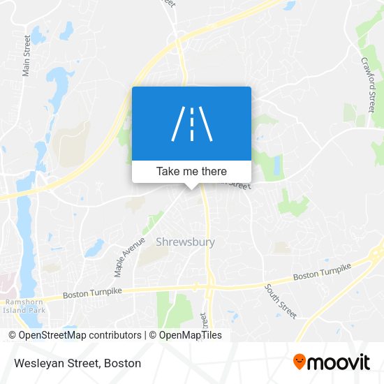 Mapa de Wesleyan Street