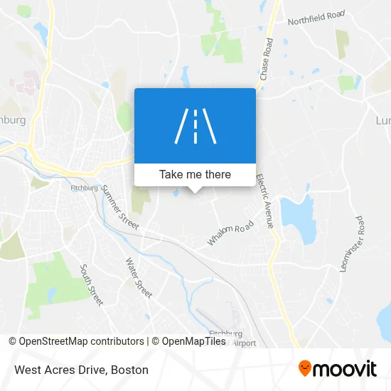 West Acres Drive map