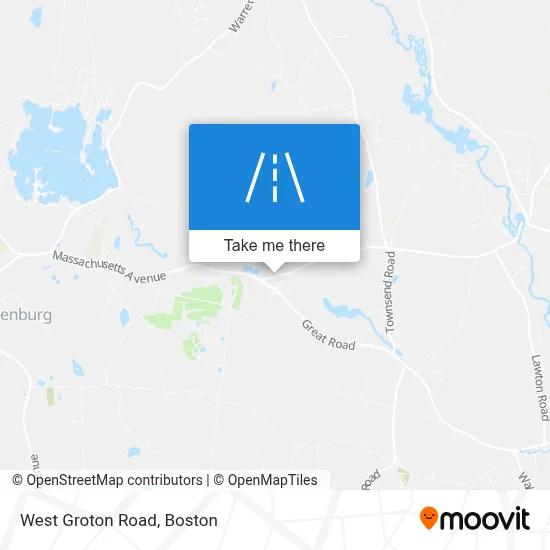 West Groton Road map