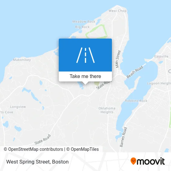 West Spring Street map