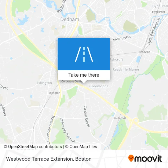 Westwood Terrace Extension map