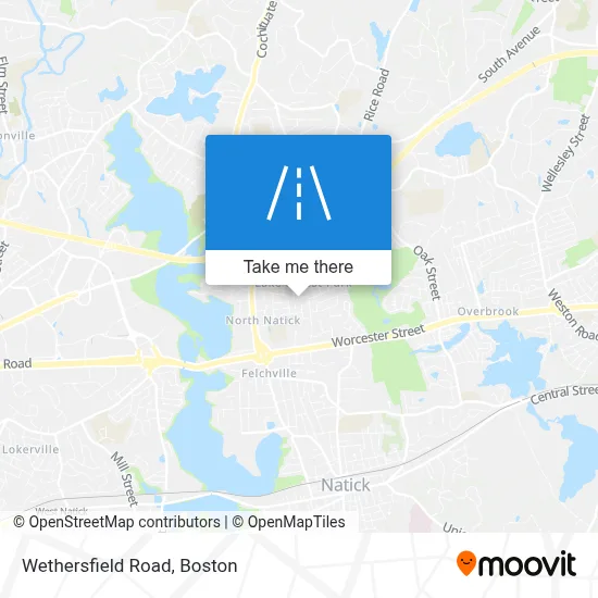 Wethersfield Road map