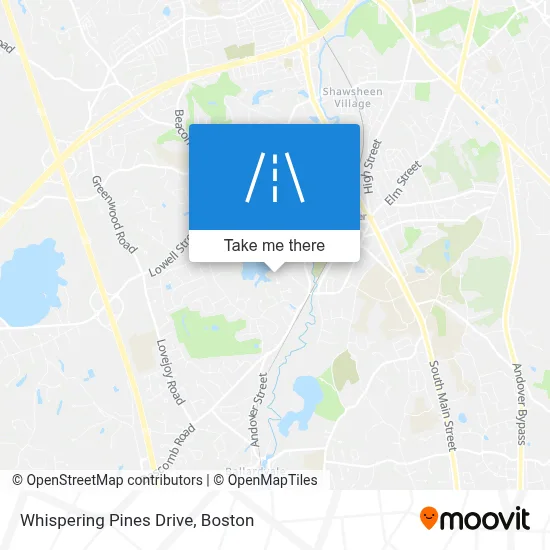 Whispering Pines Drive map