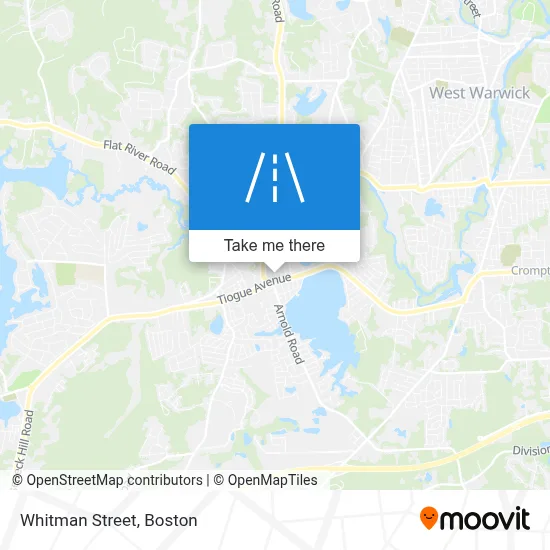 Whitman Street map