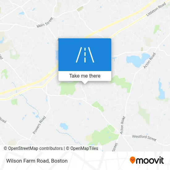 Wilson Farm Road map