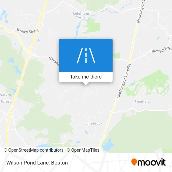 Wilson Pond Lane map