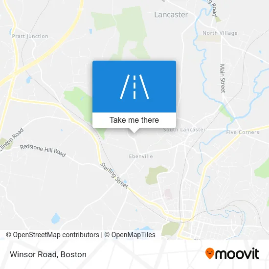 Winsor Road map