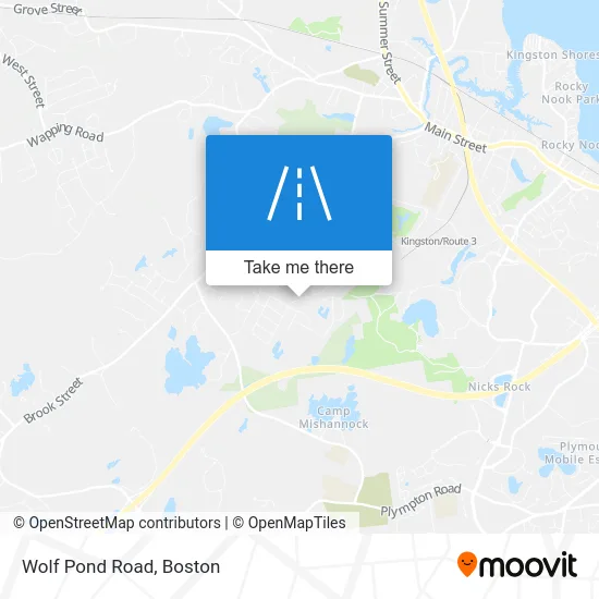 Wolf Pond Road map