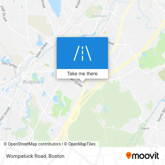 Wompatuck Road map