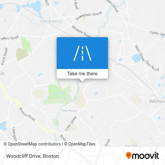Woodcliff Drive map