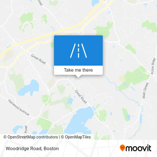 Woodridge Road map