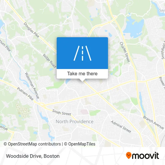 Woodside Drive map