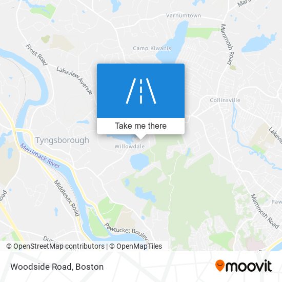 Woodside Road map