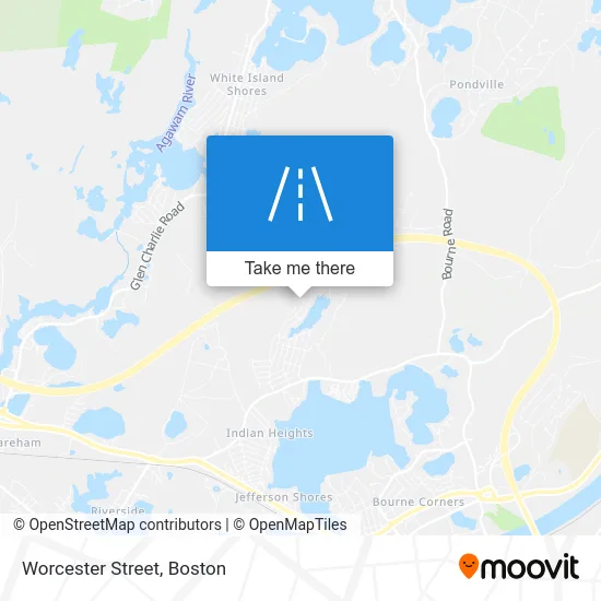 Worcester Street map