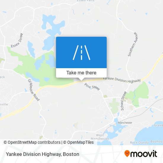 Yankee Division Highway map