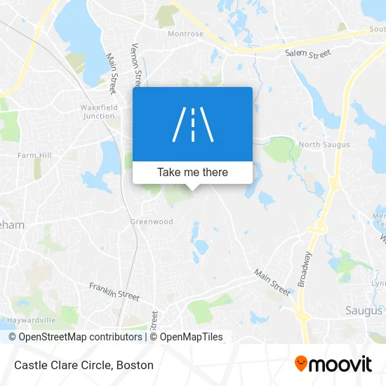 Castle Clare Circle map