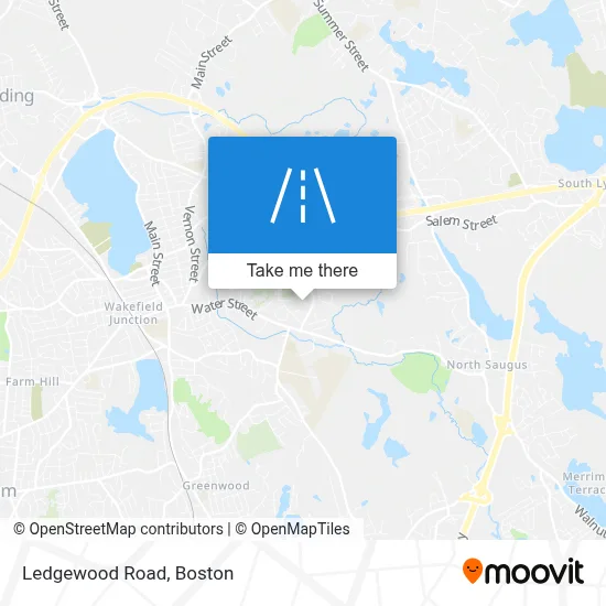 Ledgewood Road map