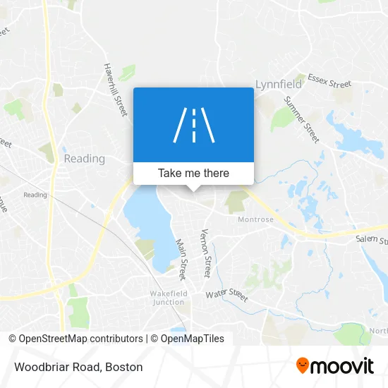 Woodbriar Road map