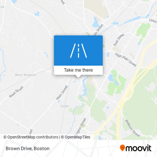 Brown Drive map