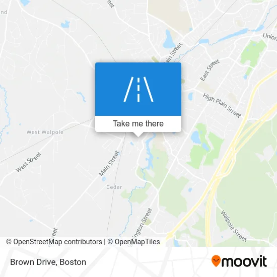 Brown Drive map