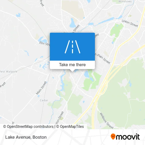 Lake Avenue map
