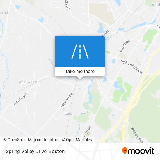 Spring Valley Drive map