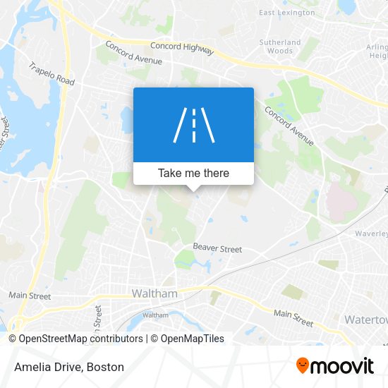 Mapa de Amelia Drive