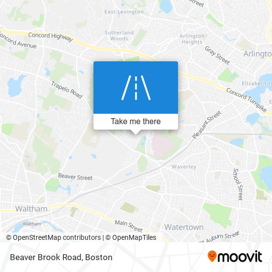 Beaver Brook Road map