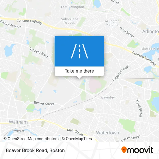 Beaver Brook Road map
