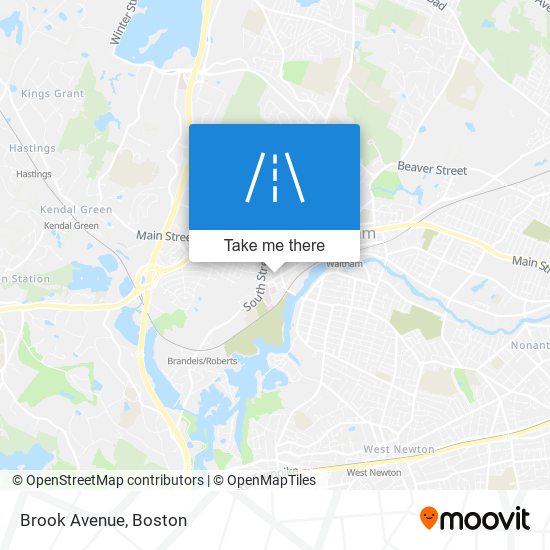 Brook Avenue map