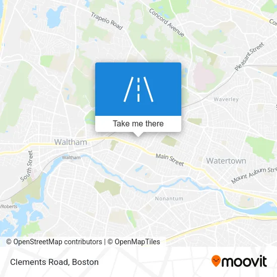 Clements Road map