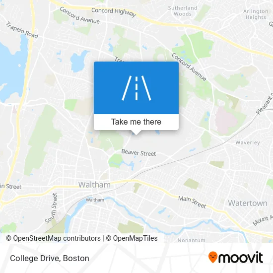 College Drive map