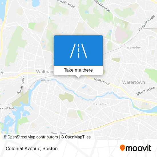 Colonial Avenue map
