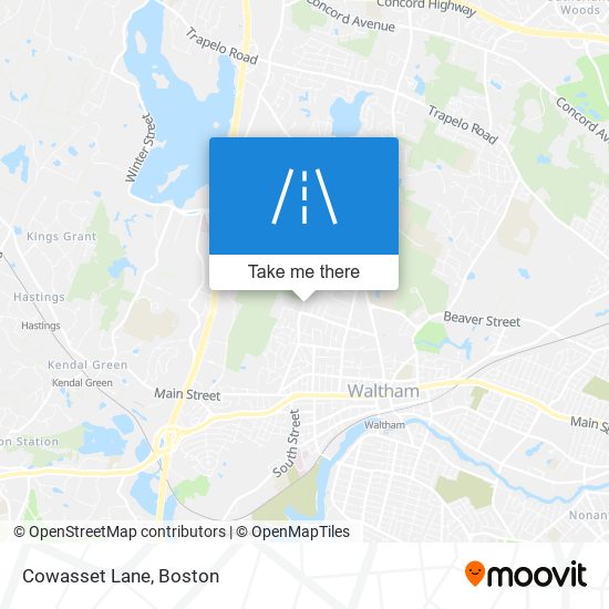 Cowasset Lane map