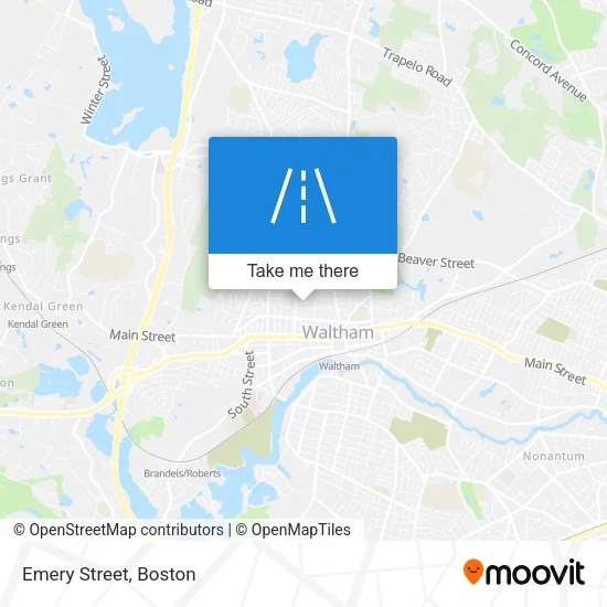 Emery Street map