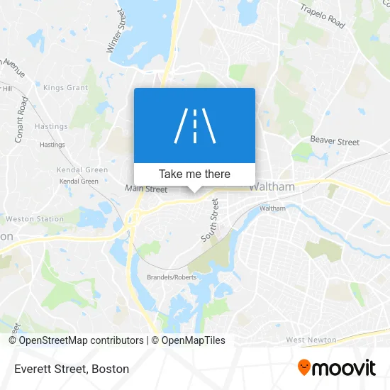 Everett Street map